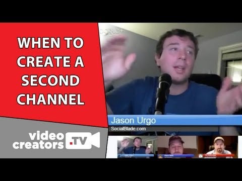 When Should I Create a Second  Channel? - Video Creators Agency